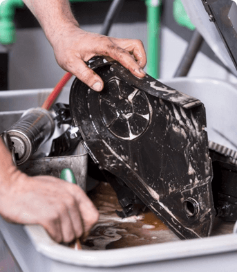 degreasing vehicle