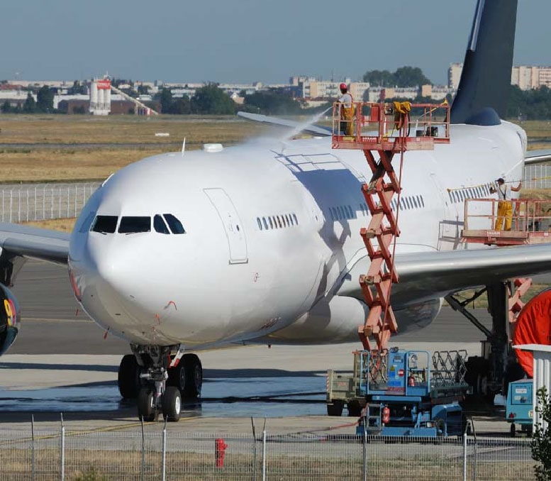 inhibitor compound airplane surface cleaning mro