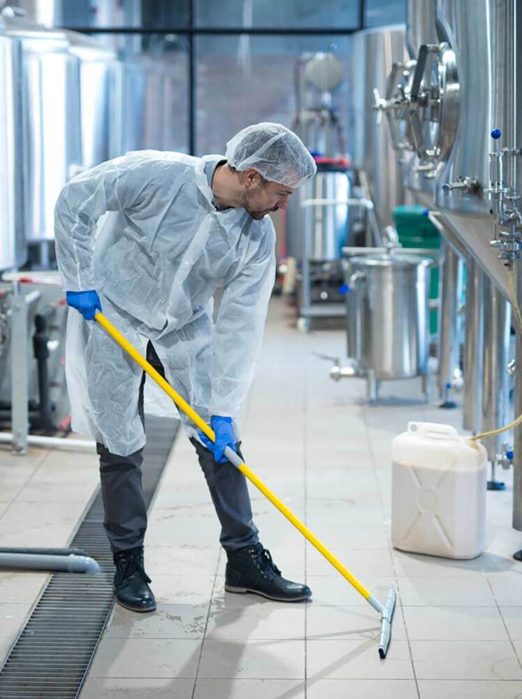 listeria contamination is most likely to occur in cleaning utensils and equipment
