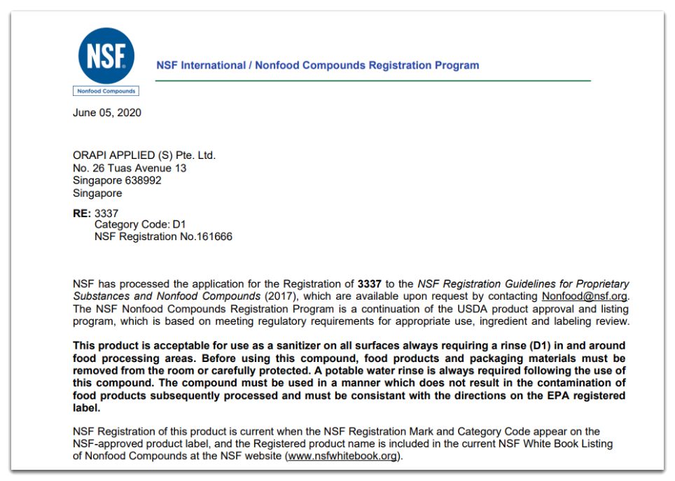 nsf certificate validation orapi 3337