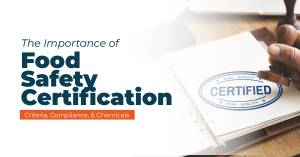 the importance of food safety certification