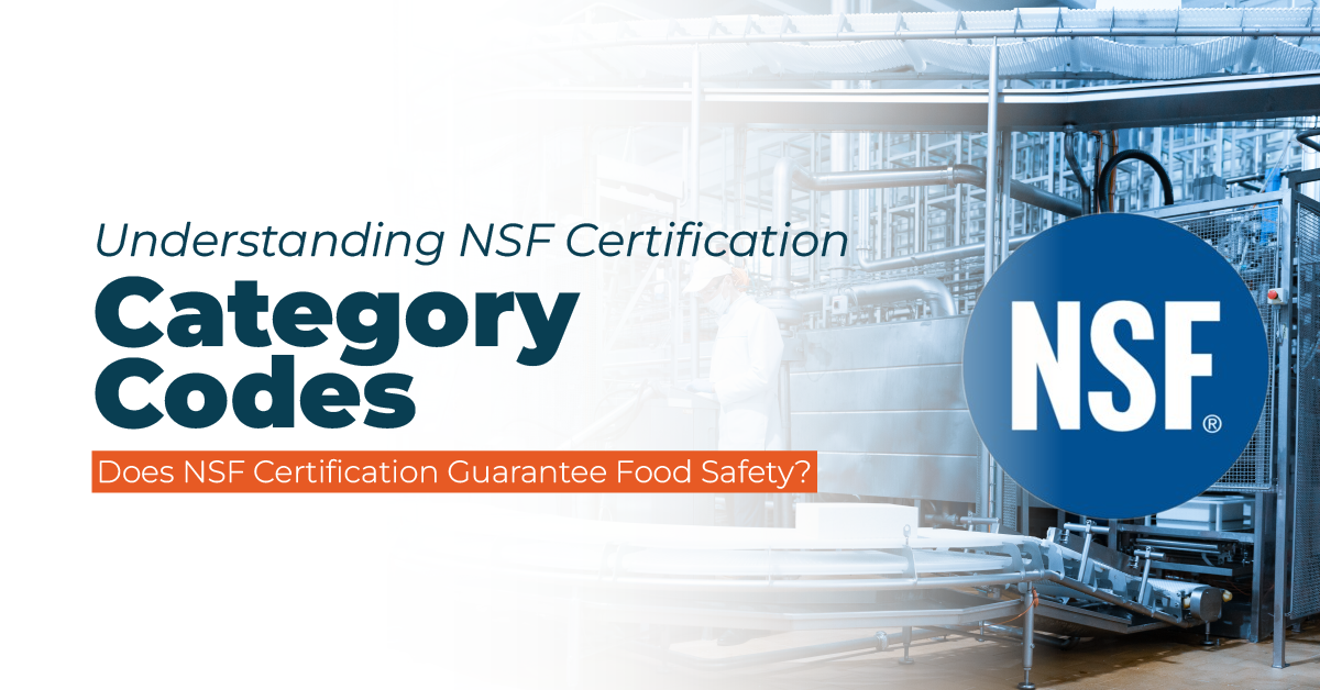 Understanding NSF Certification Category Codes ORAPI Asia